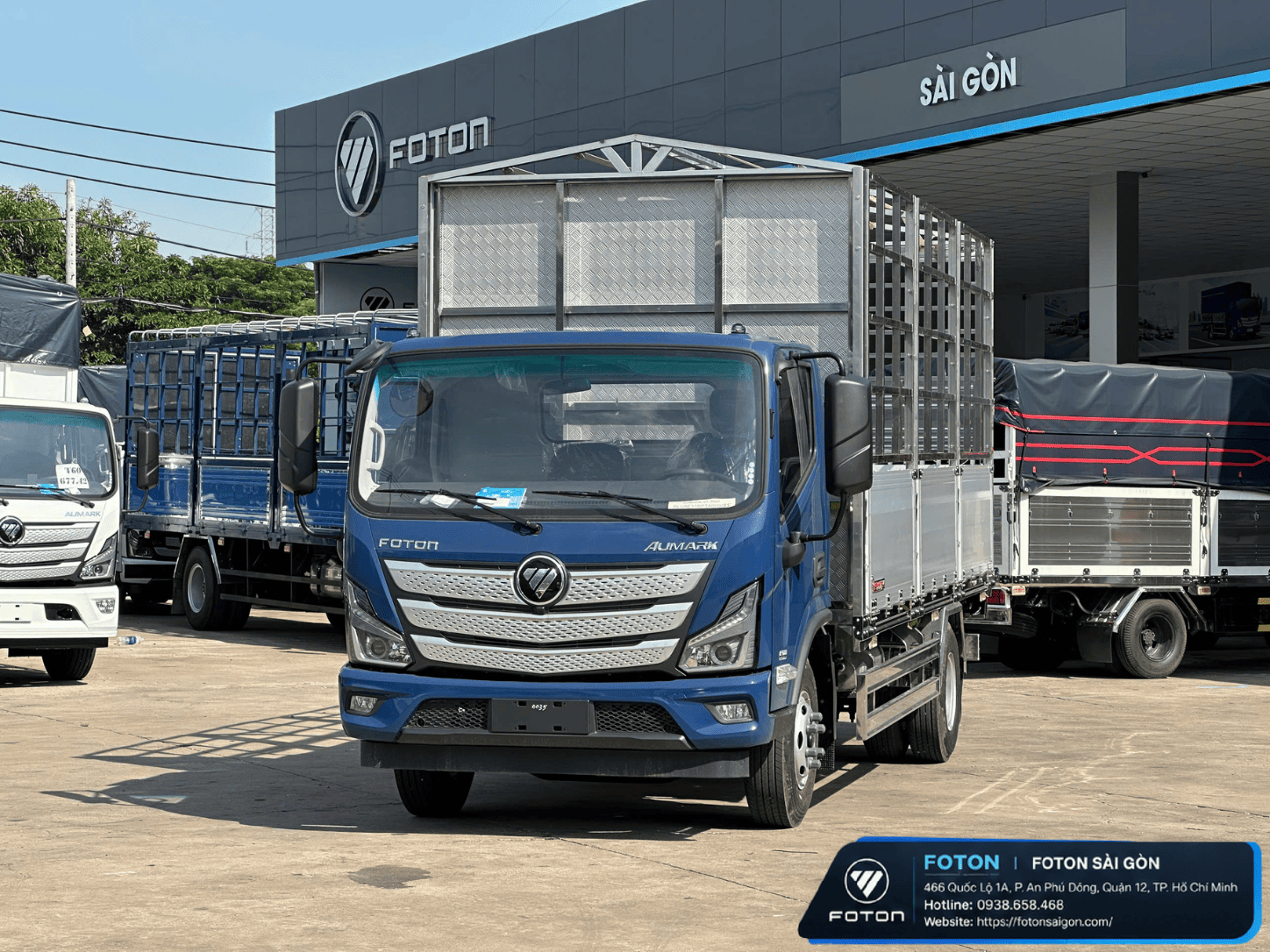Xe Tải Foton Tải 7.650KG Thùng Mui Bạt Nhôm